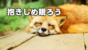 抱きしめ眠ろう