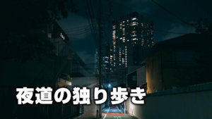 夜道の独り歩き