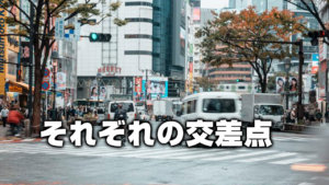 それぞれの交差点